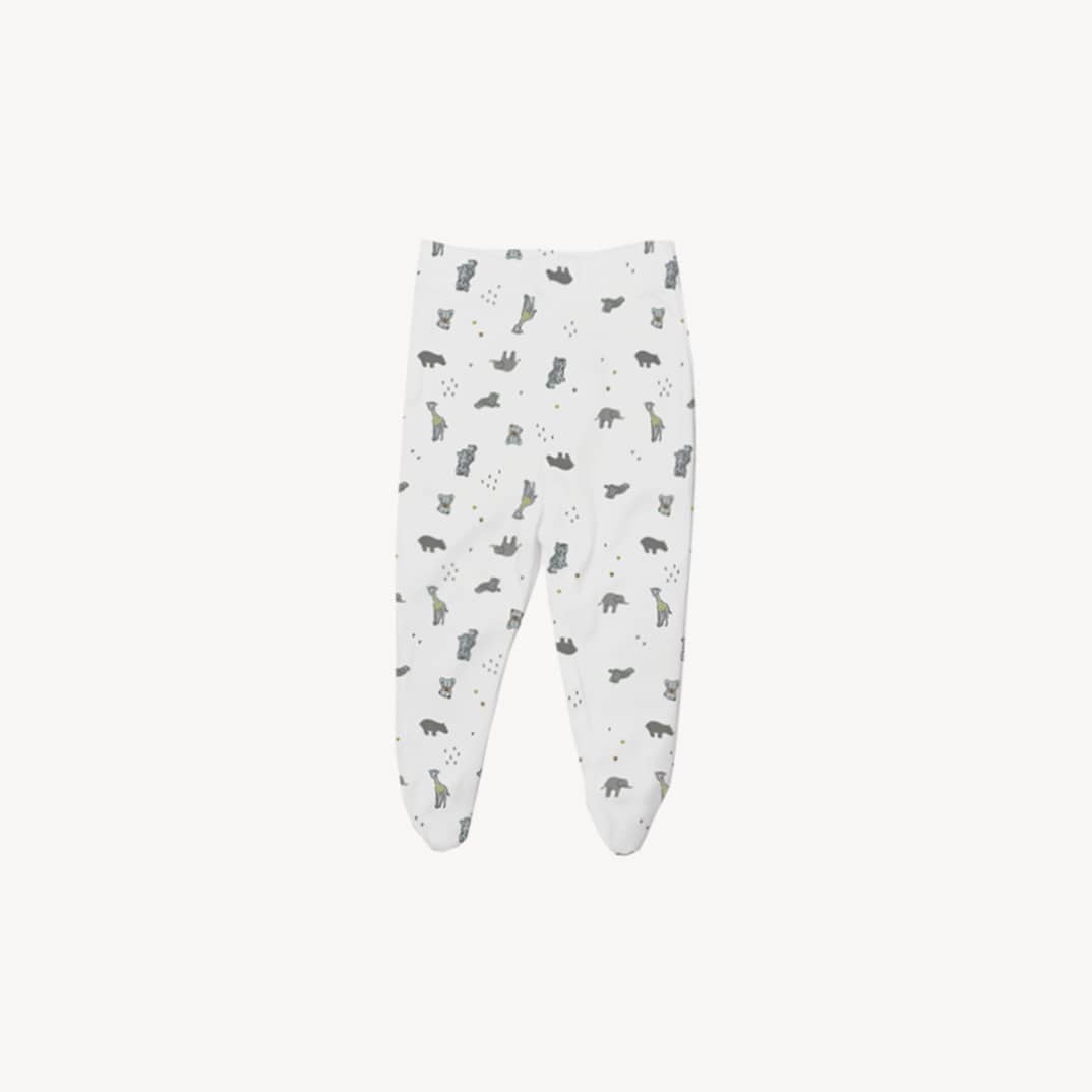 Baby Set | 100% Cotton | 6-Pieces | Hat | Bib | Jacket | Sleepsuit | Bodysuit | Leggings | Age Newborn – 6 Months | Animal Print | Broggs® | 16J