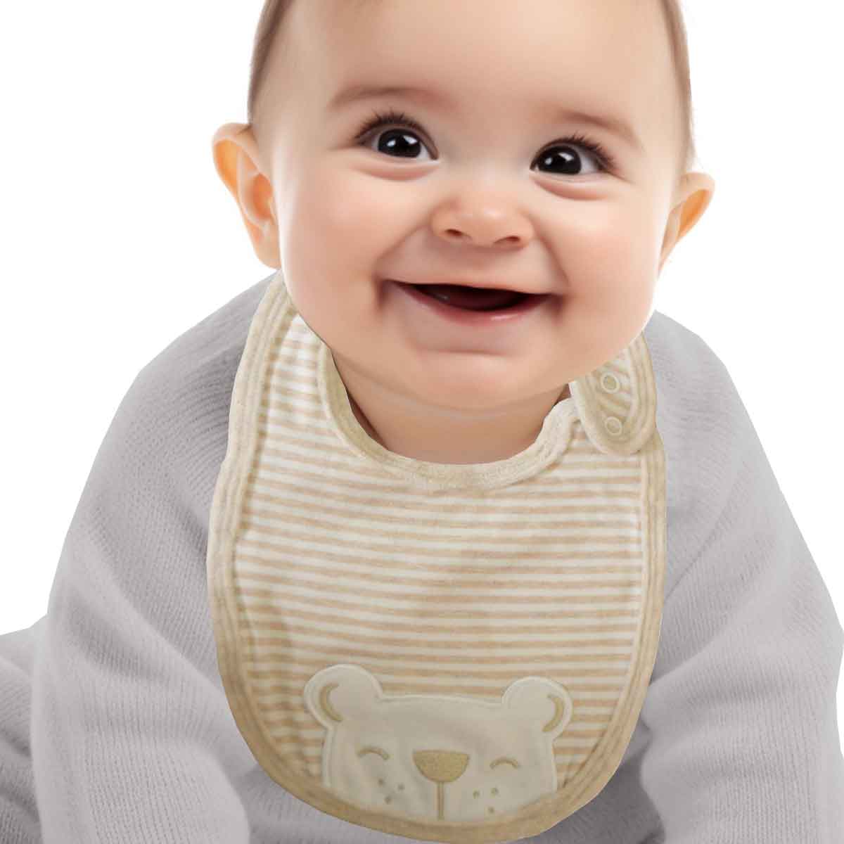 Baby Bib | Neutral Colour – Beige | Unisex Design