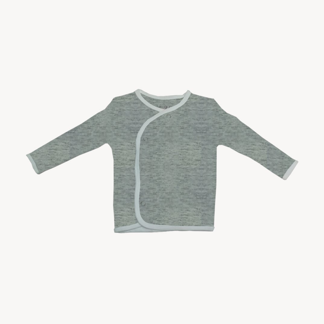 Baby Set | 100% Cotton | 6-Pieces | Hat | Bib | Jacket | Sleepsuit | Bodysuit | Leggings | Age Newborn – 6 Months | Colour Grey Marl | Broggs®