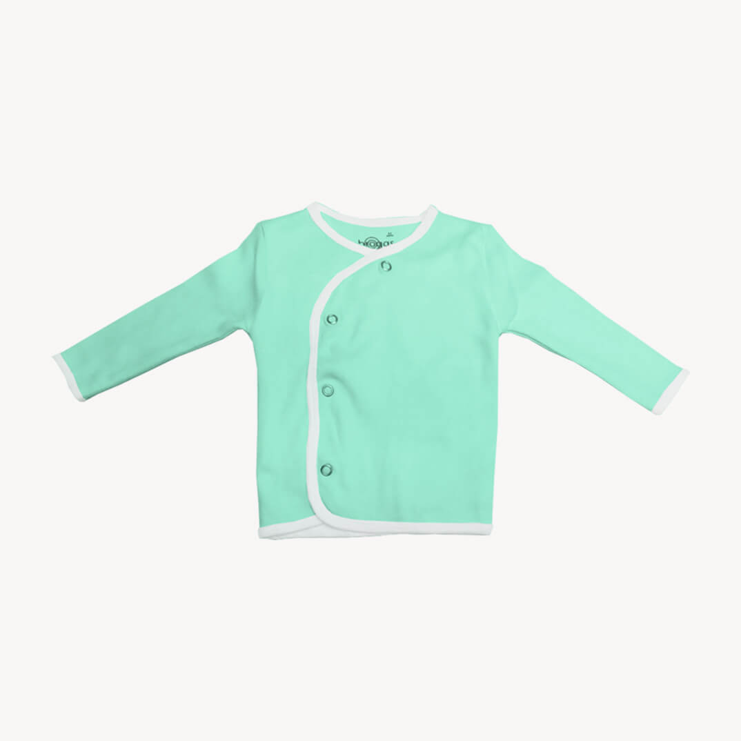 Baby Set | 100% Cotton | 6-Pieces | Hat | Bib | Jacket | Sleepsuit | Bodysuit | Leggings | Age Newborn – 6 Months | Colour Mint Surprise | Broggs®