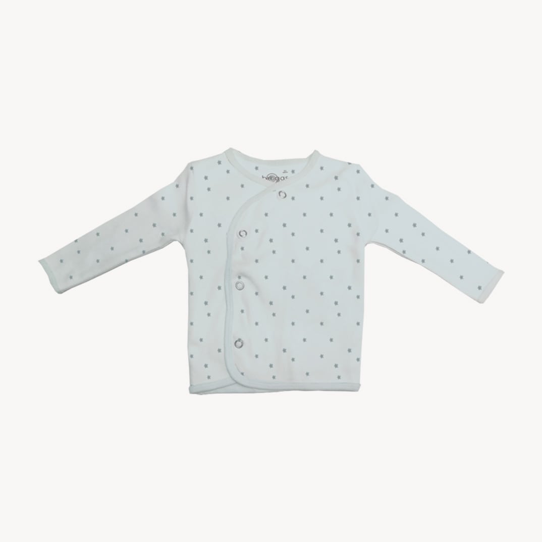 Baby Set | 100% Cotton | 6-Pieces | Hat | Bib | Jacket | Sleepsuit | Bodysuit | Leggings | Age Newborn – 6 Months | Colour Silver Stars | Broggs®