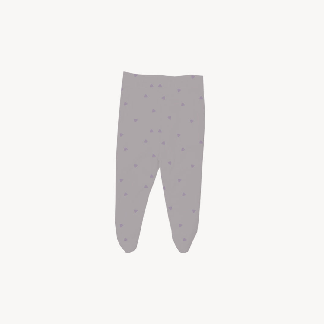 Baby Set | 100% Cotton | 6-Pieces | Hat | Bib | Jacket | Sleepsuit | Bodysuit | Leggings | Age Newborn – 6 Months | Colour Lilac Triangles | Broggs®