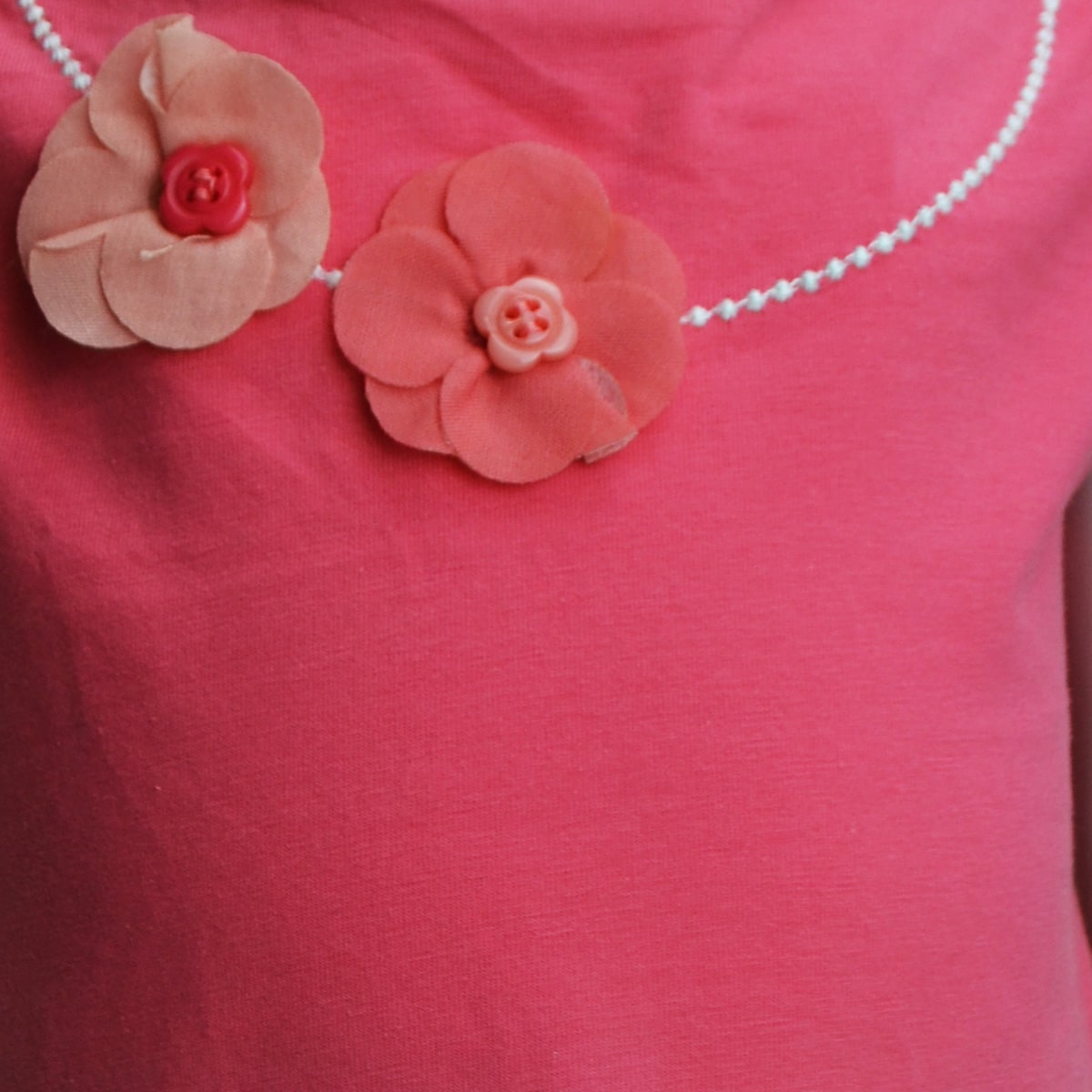 Girls Pink Top | With Flowers| Age 6-24 Months