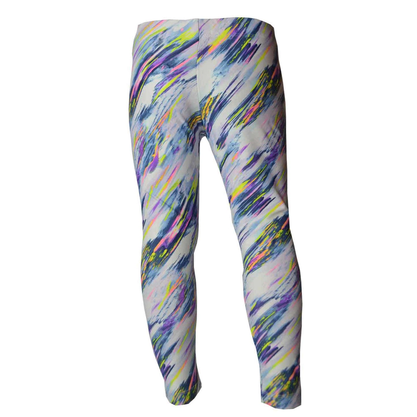 Girls Sports Leggings | Beautiful Paint Splash Print | Ankle-length | Activewear | Age 3 – 12 Years | Broggs®