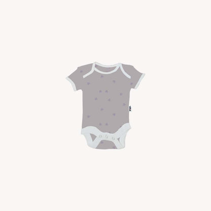 Baby Set | 100% Cotton |  6-Pieces | Hat | Bib | Jacket | Sleepsuit | Bodysuit | Leggings | Age Newborn – 6 Months | Colour Lilac Triangles | Broggs®