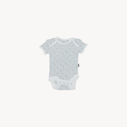 Baby Set | 100% Cotton |  6-Pieces | Hat | Bib | Jacket | Sleepsuit | Bodysuit | Leggings | Age Newborn – 6 Months | Colour Silver Stars | Broggs®