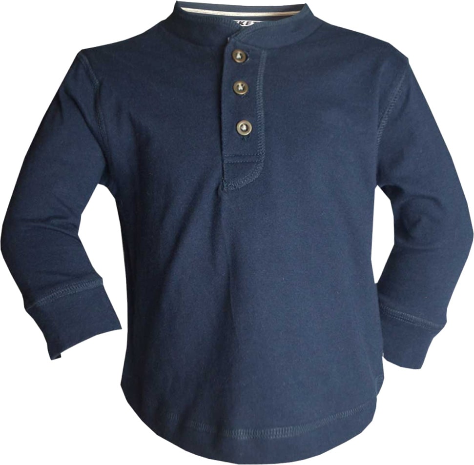 Boys plain long-sleeve t-shirt-blue