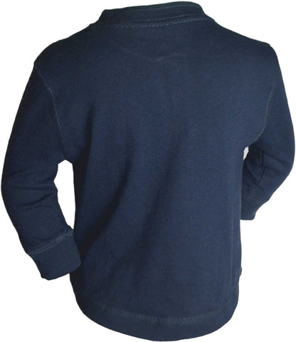 Boys plain long-sleeve t-shirt-blue