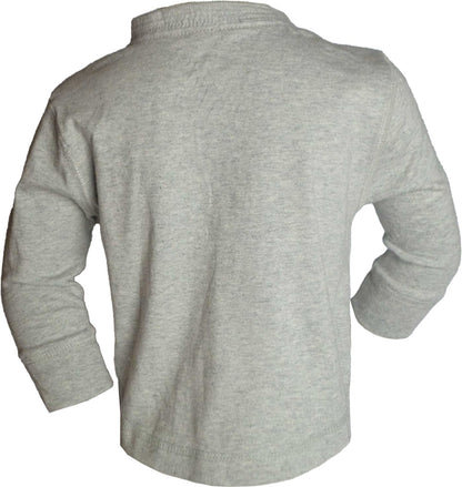 Boys plain long-sleeve t-shirt-grey