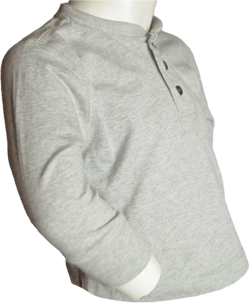 Boys plain long-sleeve t-shirt-grey