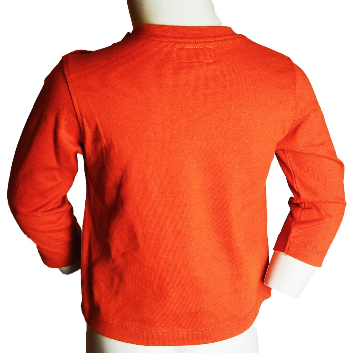 Boys long-sleeve t-shirt orange printed