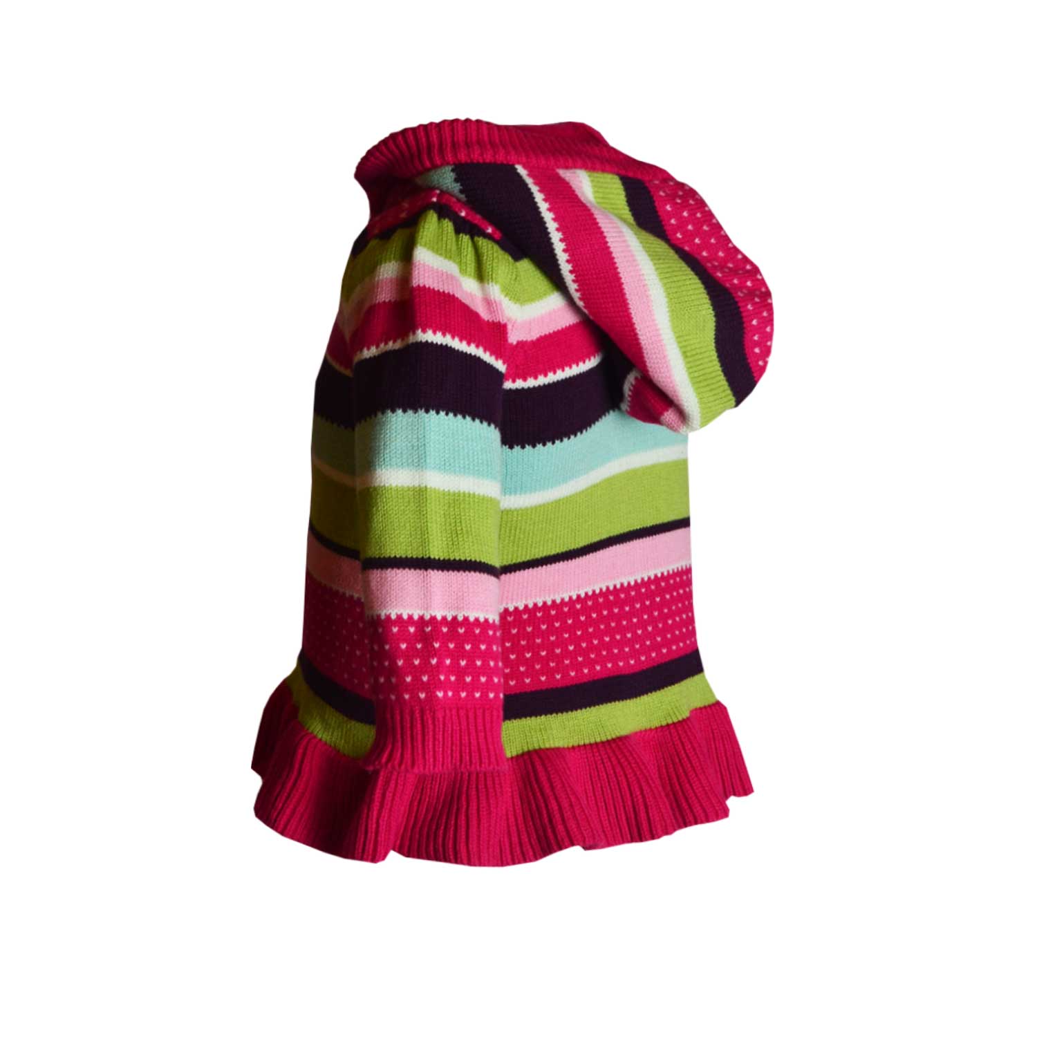 Girls Multicoloured hooded Cardigan