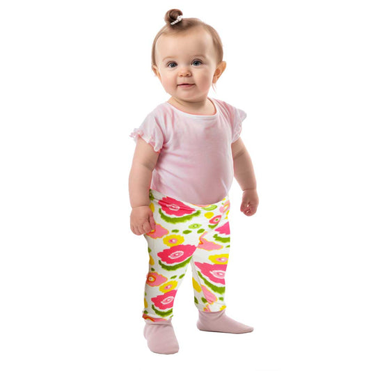 Girls baby floral leggings